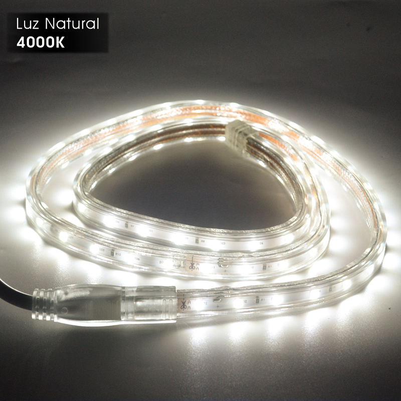  3000K 4000k 6000K Blue Green  Flat round rope light IP67 Waterproof 120V 220V led strip light