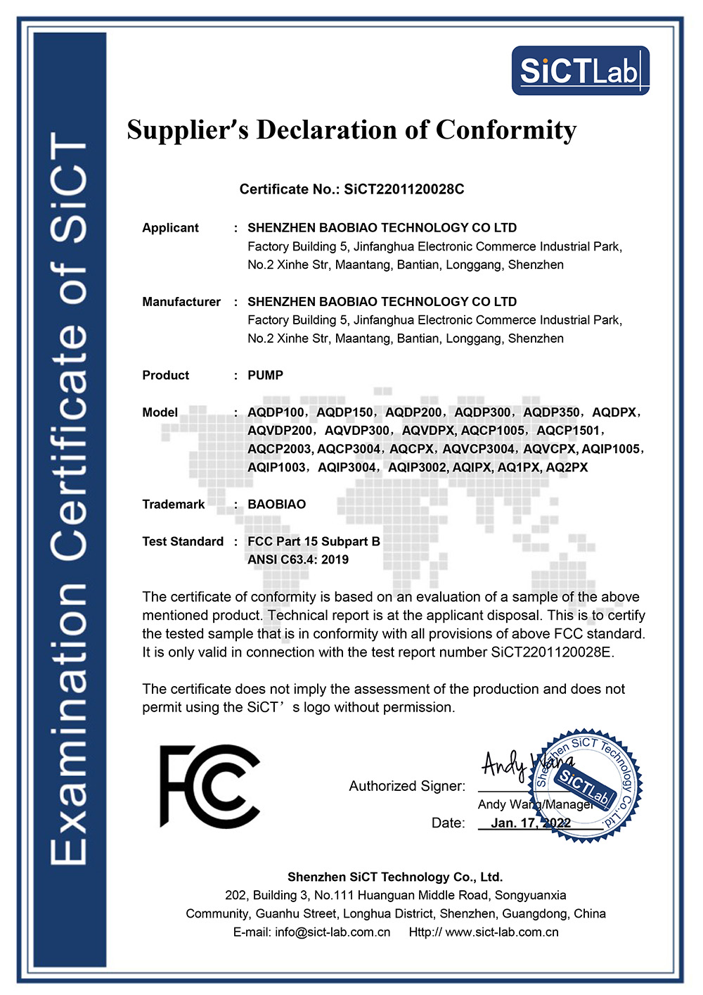 Pump FCC